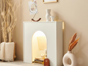 Pia Interior Fireplace LED Lighting Console 800 3D Model