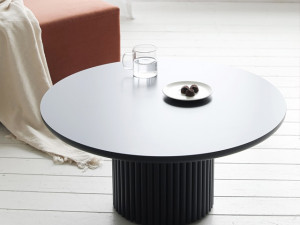 Marie round wooden sofa table 3D 모델