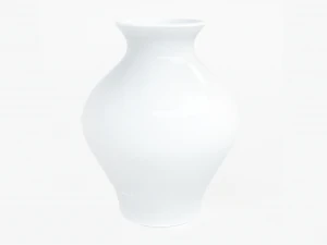 सफ़ेद फूलदान 3D मॉडल