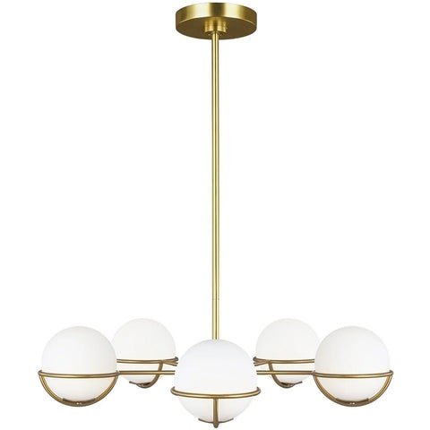 Albertine Burnished Brass Chandelier 3D Модель .c4d .max .obj .3ds .fbx .stl .blend 