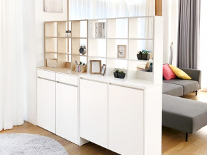ST9814 Muno partition shoe cabinet 3D Модель