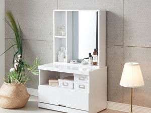 Pure 2-tier storage seated dressing table 3D Models