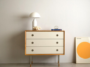Martin solid wood 3 tier chest of drawers 3D मॉडल