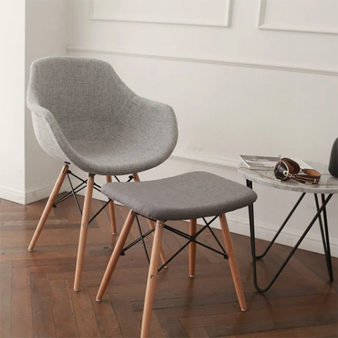 ELBOW Elbow Fabric Eiffel Armchair 3D Model .c4d .max .obj .3ds .fbx .stl .blend 