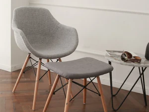 ELBOW Fauteuil Eiffel en tissu coud&eacute; Modèle 3D