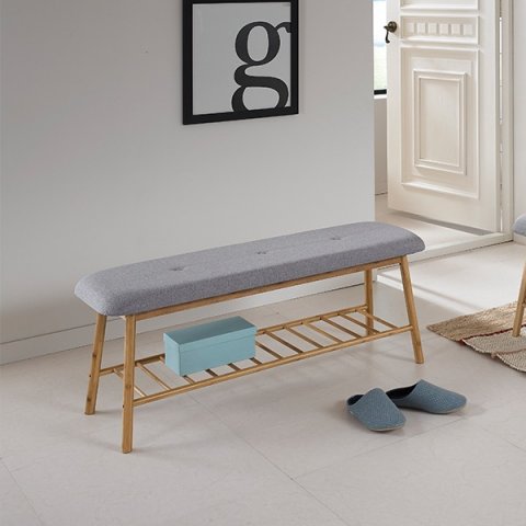 Fabric modern bench stool 3D Model .c4d .max .obj .3ds .fbx .stl .blend 