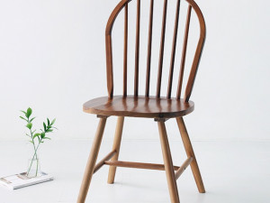 ANDRA wooden chair Acacia Natural 3D Model