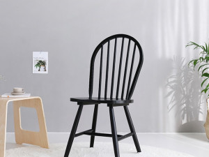 ANDRA wooden chair Acacia Natural 3D Model