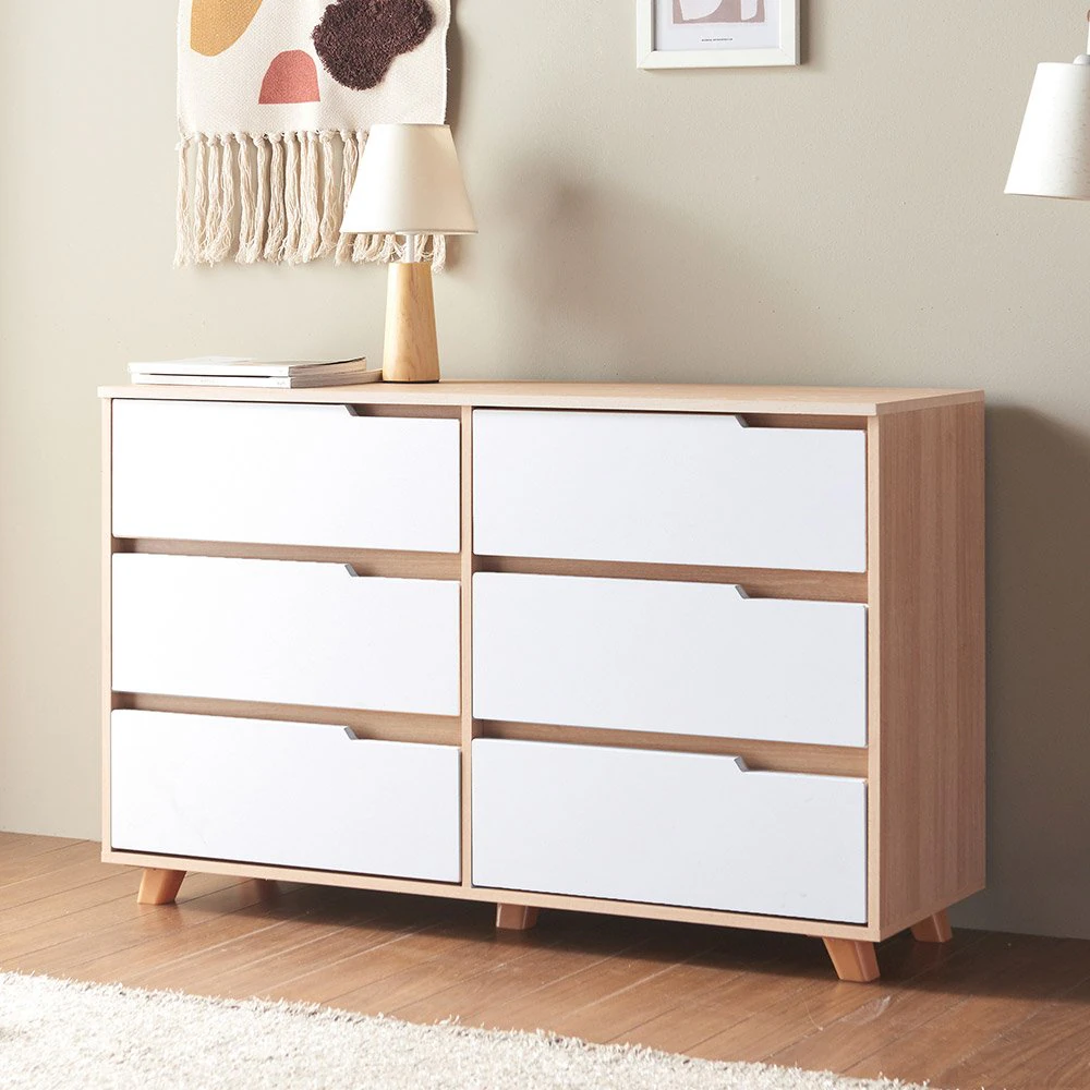 New Harbor Wide 3 Tier Chest of drawers 3D Model .c4d .max .obj .3ds .fbx .stl .blend 
