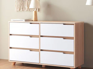 Cassettiera New Harbour Wide a 3 livelli Modello 3D