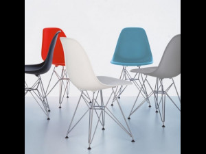 Eames Plastic Cider Chair DSR Modèle 3D