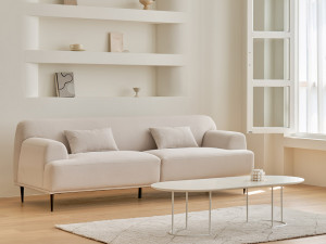 Flat Living Oval Sofa Living Room Table 1200 3D मॉडल