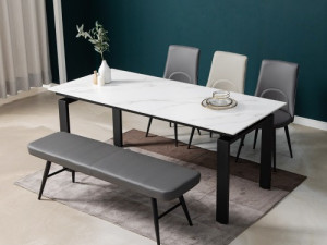 Luce 6 seat 12T ceramic dining table 3D Model