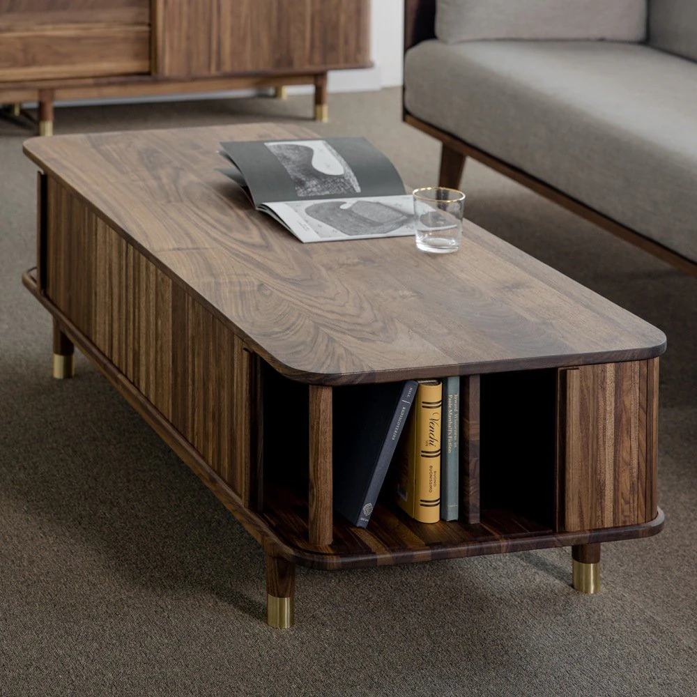 Walnut A type wooden sofa table 3D Model .c4d .max .obj .3ds .fbx .stl .blend 