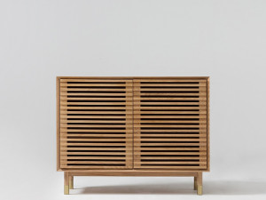 MOS unit 3 white oak cabinet 3D Model