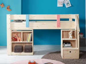 Kai pine wood bunker bed 3D Model