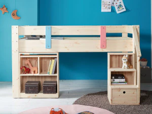 Kai pine wood bunker bed 3D Model