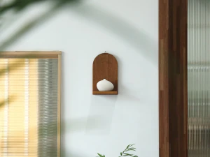 DIY Brick A Type Arched Wood Wall Shelf 3D Model