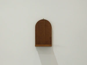 DIY Brick A Type Arched Wood Wall Shelf 3D Model