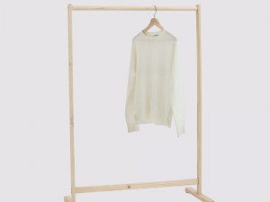 Solid Wood Modern Hanger 800 3D Model