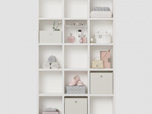 Sam Bookshelf 5 Tier 120cm DIY 3D Model