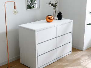 ELEV 1200 3 tier white big storage chest of drawers 3D 模型