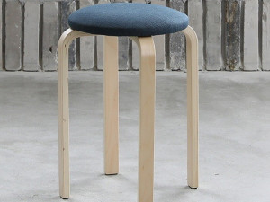 Nature solid wood stool fabric Modelo 3D