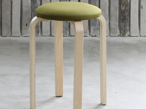 Nature solid wood stool fabric 3D 模型