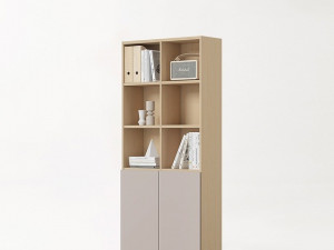 Tio lattice bookshelf storage type 5 steps 3D Model