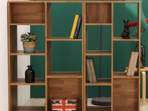 3 tier front open partition bookcase 3D Model