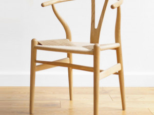 Wood rattan wire chair interior chair 3D मॉडल