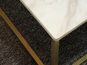 Amelie Marble Marble Gold Sofa Table Modelo 3D