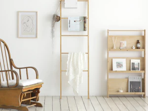 MORINOKI Bamboo Hanger Rack 3D Model