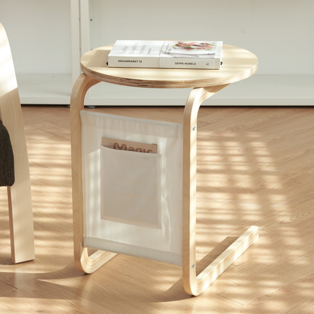 Solid wood pocket side table Modelo 3D .c4d .max .obj .3ds .fbx .stl .blend 