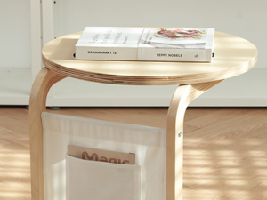 Solid wood pocket side table Modelo 3D