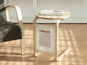 Solid wood pocket side table Modelo 3D