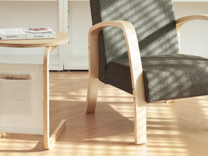 Solid wood pocket side table Modelo 3D