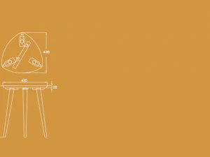 MESA DE APOIO BERGEN Modelo 3D