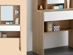 Emily 600 multi storage mini vanity table 3D Model