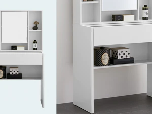 Emily 600 multi storage mini vanity table 3D Model