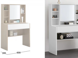 Emily 600 multi storage mini vanity table 3D Model