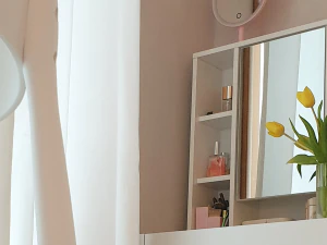 Emily 600 multi storage mini vanity table 3D Model