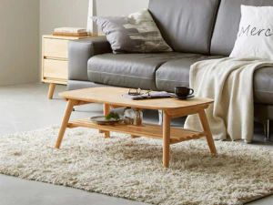Wooden Seat Sofa Table 3D Model