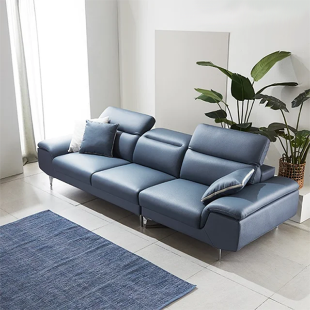 Miel 4 person moving head leather sofa Modello 3D .c4d .max .obj .3ds .fbx .stl .blend 