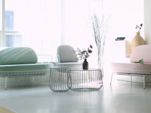 CL round living room table sofa table 400 3D Model