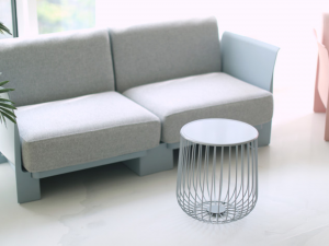 CL round living room table sofa table 400 3Dモデル