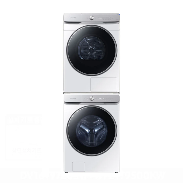 Washing Machine Dryer Set WF21T9500KW 3D Model .c4d .max .obj .3ds .fbx .stl .blend