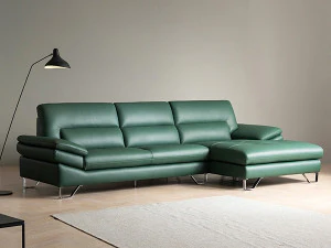 Cotton Leather Cowhide Sofa 3D Model