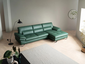 Cotton Leather Cowhide Sofa 3D Model