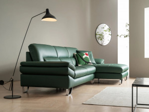 Cotton Leather Cowhide Sofa 3D Model